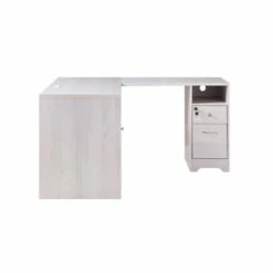 Ghally Locking Drawer L-Shape Desk with USB Ports White Oak - miBasics -Outlet Desks Store unnamed file 5253