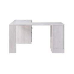 Ghally Locking Drawer L-Shape Desk with USB Ports White Oak - miBasics -Outlet Desks Store unnamed file 5255