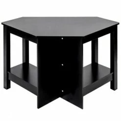 Costway Wooden Corner Desk With Drawer Computer PC Table Study Office Room Black -Outlet Desks Store unnamed file 5281