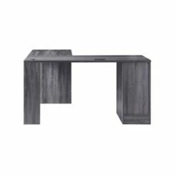 Ghally Locking Drawer L-Shape Desk with USB Ports Dark Gray - miBasics -Outlet Desks Store unnamed file 5321