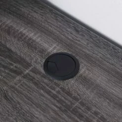 Ghally Locking Drawer L-Shape Desk with USB Ports Dark Gray - miBasics -Outlet Desks Store unnamed file 5324