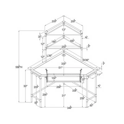 Norda Corner Desk with USB Port Sand Black/Light Pure Copper - miBasics 8 Norda Corner Desk with USB Port Sand Black/Light Pure Copper - miBasics - Image 6