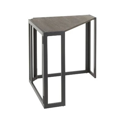 Roman Industrial Corner Desk - LumiSource Black/espresso 3 Roman Industrial Corner Desk - LumiSource Black/espresso