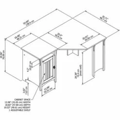 Salinas Corner Desk with Storage - Bush Furniture Antique White 15 Salinas Corner Desk with Storage - Bush Furniture Antique White -Outlet Desks Store unnamed file 5370