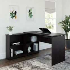 Cabot 3 Position Sit To Stand Corner Bookshelf Desk - Bush Furniture Cherry Red 23 Cabot 3 Position Sit To Stand Corner Bookshelf Desk - Bush Furniture Cherry Red -Outlet Desks Store unnamed file 5384