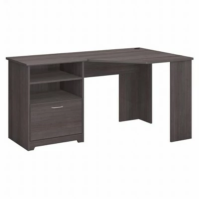 Cabot 60W Corner Desk with Storage - Bush Furniture Natural Maple 16 Cabot 60W Corner Desk with Storage - Bush Furniture Natural Maple - Image 14