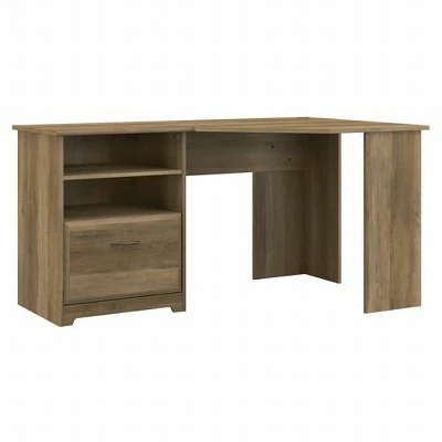 Cabot 60W Corner Desk with Storage - Bush Furniture Natural Maple 20 Cabot 60W Corner Desk with Storage - Bush Furniture Natural Maple - Image 18