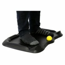 Topographical Energizing Floor Mat Black - Rocelco