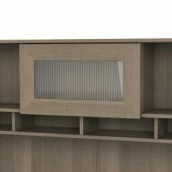 Cabot 60W Corner Desk with Hutch - Bush Furniture Reclaimed Pine -Outlet Desks Store unnamed file 5413