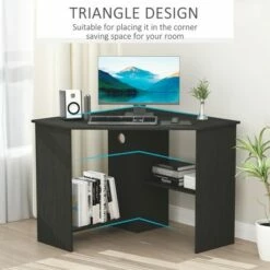 HomCom Multi-Tier Corner Computer Desk with Multiple Shelves -Outlet Desks Store unnamed file 5424