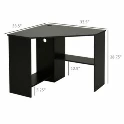 HomCom Multi-Tier Corner Computer Desk with Multiple Shelves -Outlet Desks Store unnamed file 5425