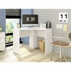 Cornelia Corner Desk - Manhattan Comfort White