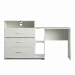 Devlin 3 in 1 Media Dresser and Desk Combo - Room & Joy Gray Oak -Outlet Desks Store unnamed file 544