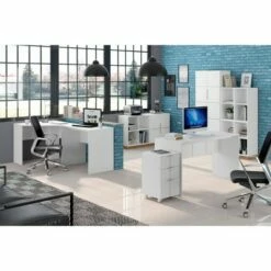 Cornelia Corner Desk - Manhattan Comfort White -Outlet Desks Store unnamed file 5447
