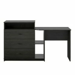 Devlin 3 in 1 Media Dresser and Desk Combo - Room & Joy Gray Oak -Outlet Desks Store unnamed file 547