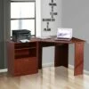 HomCom 2 Piece Corner Computer Desk Workstation with Printer Stand Storage Cabinet -Outlet Desks Store unnamed file 5472