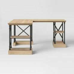 L Shaped Conway Desk - Threshold™ Espresso Brown -Outlet Desks Store unnamed file 5485