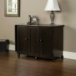 Sewing Craft Cart Cinnamon Cherry Red - Sauder