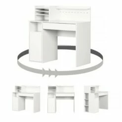 Crea Craft Table Wth Hutch Pure White - South Shore -Outlet Desks Store unnamed file 5575