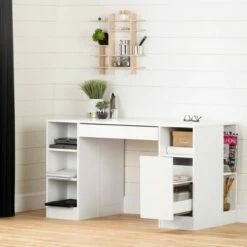 Crea Craft Table - Pure White - South Shore