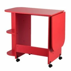 Expandable Rolling Sewing Table/Craft Station - Aiden Lane Farmhouse Red -Outlet Desks Store unnamed file 5601