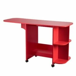 Expandable Rolling Sewing Table/Craft Station - Aiden Lane Farmhouse Red -Outlet Desks Store unnamed file 5611