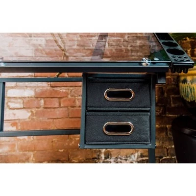 Craft Station in Silver with Glass Black - OneSpace 6 Craft Station in Silver with Glass Black - OneSpace - Image 4