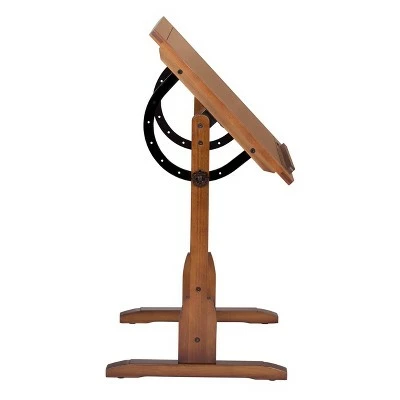 36" Canvas & Color Retro Wood Table Rustic Oak - Studio Designs 5 36" Canvas & Color Retro Wood Table Rustic Oak - Studio Designs - Image 3