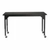 Heavy Duty Height Adjustable Table with Casters and Gussets Black Frame/Black Top - National Public Seating -Outlet Desks Store unnamed file 5673