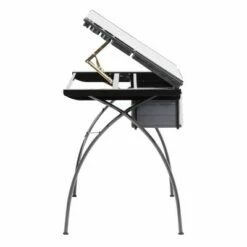 Canvas & Color Adjustable Craft Station Black/Clear Glass - Studio Designs -Outlet Desks Store unnamed file 5692