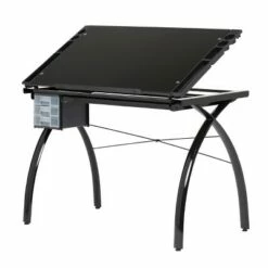 Canvas & Color Adjustable Craft Station Black Glass - Studio Designs