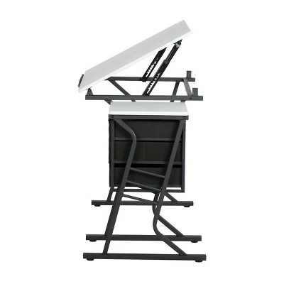 Studio Designs Eclipse Hobby Table with Stool - Black/White 5 Studio Designs Eclipse Hobby Table with Stool - Black/White - Image 3