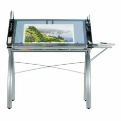 Studio Designs Futura Craft Station with Folding Shelf - Silver/Blue Glass 13 Studio Designs Futura Craft Station with Folding Shelf - Silver/Blue Glass -Outlet Desks Store unnamed file 5722
