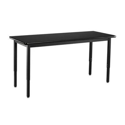 Heavy Duty Height Adjustable Table Black Frame/Black Top - National Public Seating 10 Heavy Duty Height Adjustable Table Black Frame/Black Top - National Public Seating - Image 8