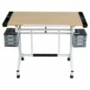 Pro Craft Station - White/Maple - Studio Designs