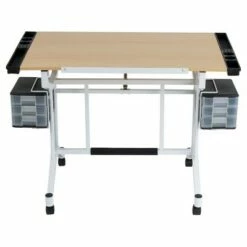 Pro Craft Station - White/Maple - Studio Designs