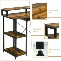 Costway 47'' Computer Desk Writing Study Table w/ Keyboard Tray & Monitor Stand 17 Costway 47'' Computer Desk Writing Study Table w/ Keyboard Tray & Monitor Stand -Outlet Desks Store unnamed file 577