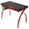Canvas & Color Adjustable Craft Station Red/Black Glass - Studio Designs -Outlet Desks Store unnamed file 5773
