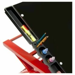 Canvas & Color Adjustable Craft Station Red/Black Glass - Studio Designs -Outlet Desks Store unnamed file 5775