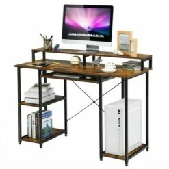 Costway 47'' Computer Desk Writing Study Table w/ Keyboard Tray & Monitor Stand 18 Costway 47'' Computer Desk Writing Study Table w/ Keyboard Tray & Monitor Stand -Outlet Desks Store unnamed file 578