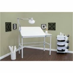 30" x 42" Canvas & Color Split Top Workstation White - Studio Designs -Outlet Desks Store unnamed file 5798