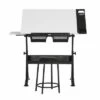 2pc Fusion Craft Center Black/White - Studio Designs -Outlet Desks Store unnamed file 5811