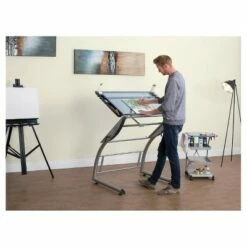 Triflex Drawing Table Soft Silver - Studio Designs -Outlet Desks Store unnamed file 5826