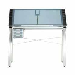 Canvas & Color Adjustable Craft Station Silver/Blue Glass - Studio Designs