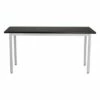 Heavy Duty Table Gray Frame/Black Top - National Public Seating -Outlet Desks Store unnamed file 5858