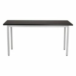 Heavy Duty Table Gray Frame/Black Top - National Public Seating