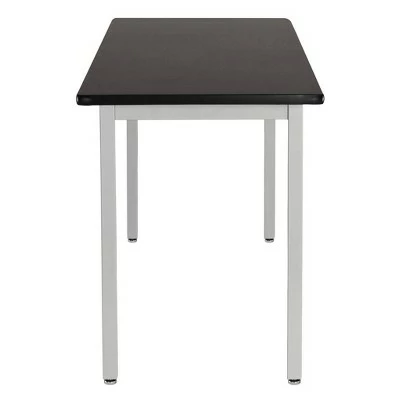Heavy Duty Table Gray Frame/Black Top - National Public Seating 4 Heavy Duty Table Gray Frame/Black Top - National Public Seating - Image 2