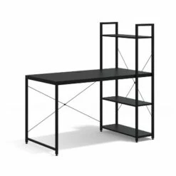 Glenwillow Home Ames Reversible Gaming Computer Desk with Adjustable Shelves, Home Office Desk, Grommet Cable Management, Leveler Feet, Easy Assembly -Outlet Desks Store unnamed file 586