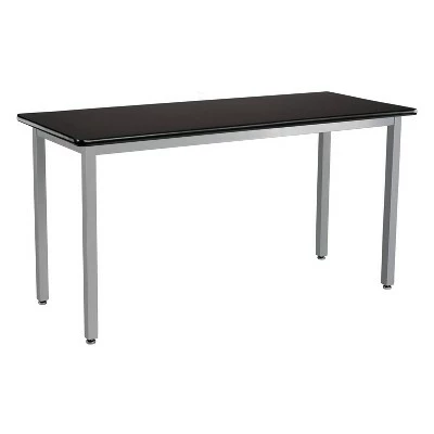 Heavy Duty Table Gray Frame/Black Top - National Public Seating 9 Heavy Duty Table Gray Frame/Black Top - National Public Seating - Image 7