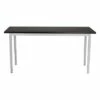 Heavy Duty Height Adjustable Table Gray Frame/Black Top - National Public Seating -Outlet Desks Store unnamed file 5870